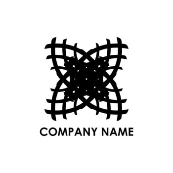 company logo with abstract shape vector
