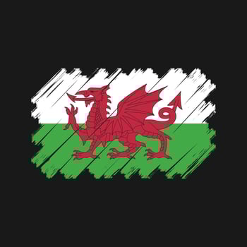 Wales Flag Vector. National Flag vector