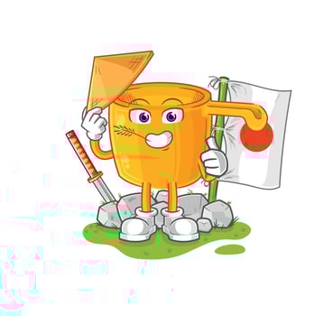 water dipper cartoon vector
