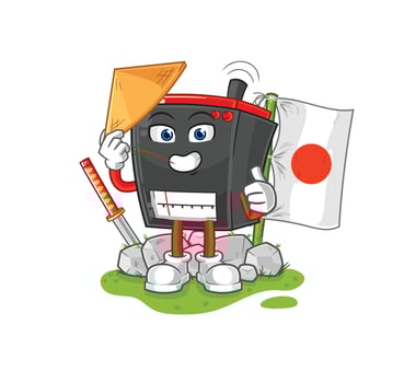 radio cartoon character vector