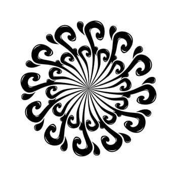 tribal mandala, tribal ornament, Floral Mandala Design with tribal style, flower mandala with traditional style, geometric mandala round ornament, ethnic, vintage vector