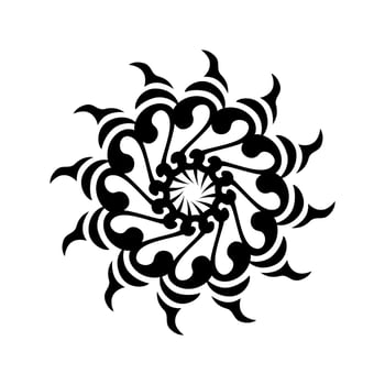 tribal mandala, tribal ornament, Floral Mandala Design with tribal style, flower mandala with traditional style, geometric mandala round ornament, ethnic, vintage vector