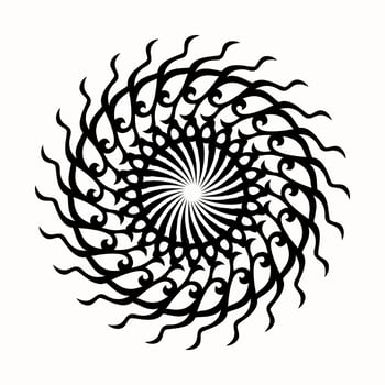 tribal mandala, tribal ornament, Floral Mandala Design with tribal style, flower mandala with traditional style, geometric mandala round ornament, ethnic, vintage vector