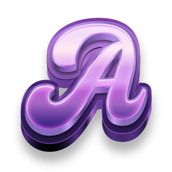 3D A Letter text png