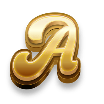 3D A Letter text png