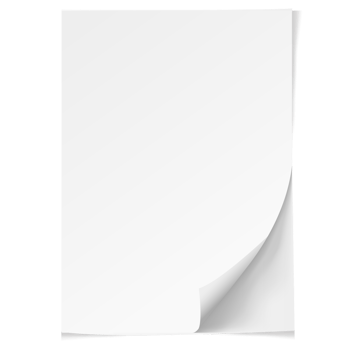 A4 format paper with shadows png