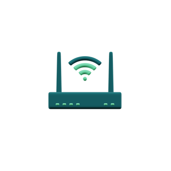 Wifi Router Technology 3D Illustrations png