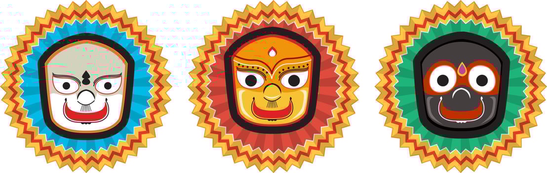 Ratha Yatra Hindu festival of India vector
