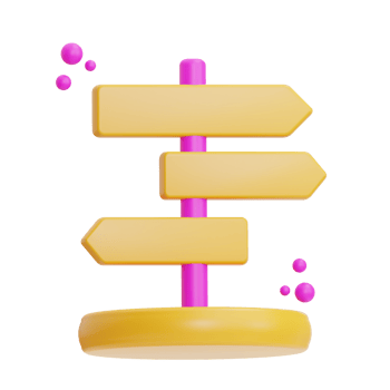 direction illustration 3d png