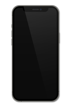 Realistic models smartphone with transparent screens. Smartphone mockup collection. Device front view. 3D mobile phone with shadow. Transparent background. Illustration png