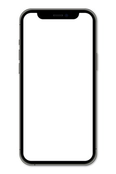 Realistic models smartphone with transparent screens. Smartphone mockup collection. Device front view. 3D mobile phone with shadow. Transparent background. Illustration png