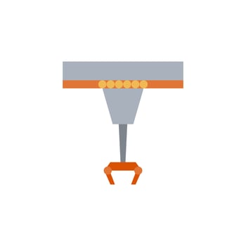 Robot arm vector for website symbol icon presentation