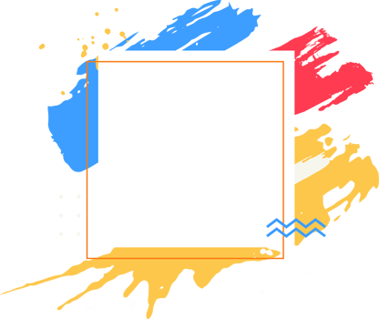 trendy abstract brush stroke for copy space frame png