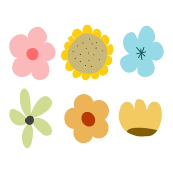 Illustration Doodle Flowers vector