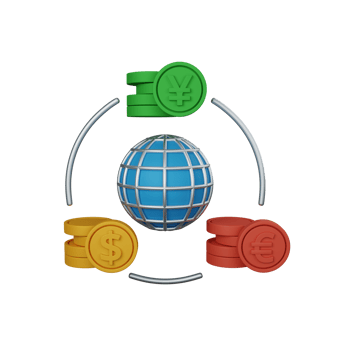 3d rendering currency isolated useful for business, economy and finance design illustration png