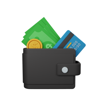 3d rendering wallet isolated useful for business, currency, economy and finance design illustration png