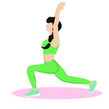 Fitness girl doing yoga png