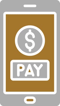 Pay Online Icon Style vector