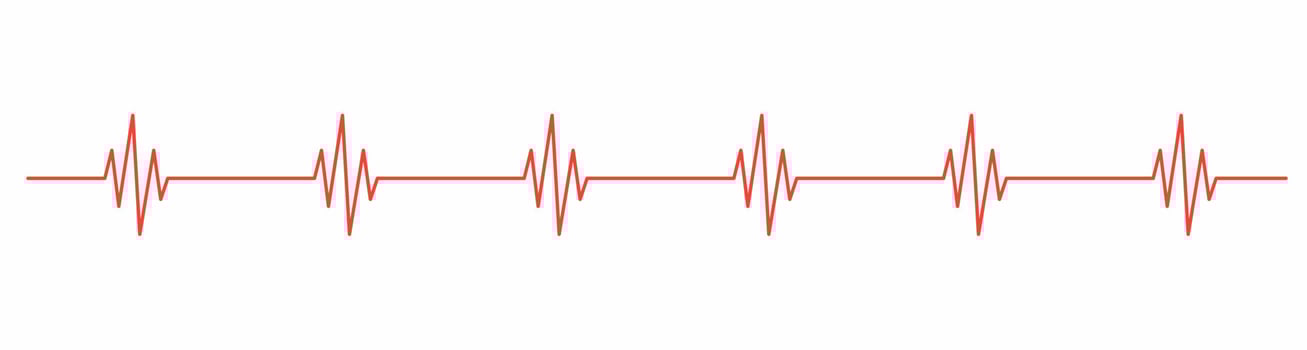 Heartbeat line icon isolated on white background vector