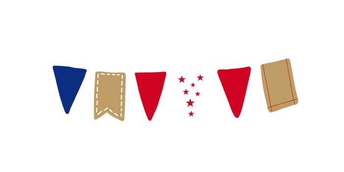 4th of July Bunting png