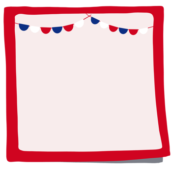 4th of July Sticky note png