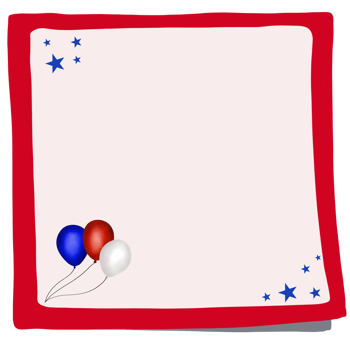 4th of July Sticky note png