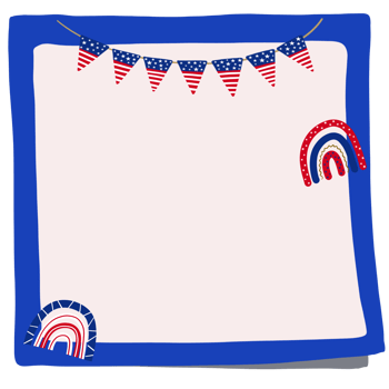 4th of July Sticky note png