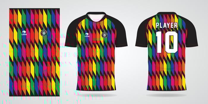 football jersey sport design template vector