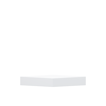 3d White Blank podium stand display. Minimalist pedestal or showcase scene for present product and mock up png