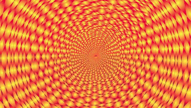optical illusion background for psychology test vector
