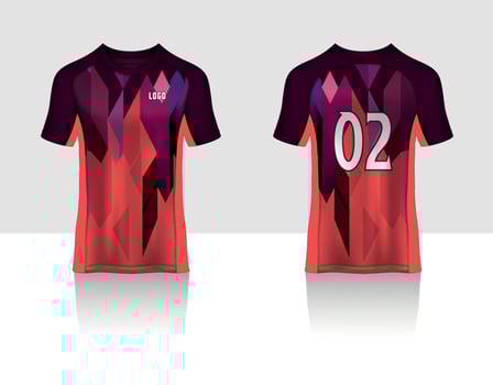 Sports jersey and t-shirt template sports jersey design vector mockup