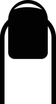 Nail icon on white background. Manicure sign. Beauty salon symbol. flat style. vector