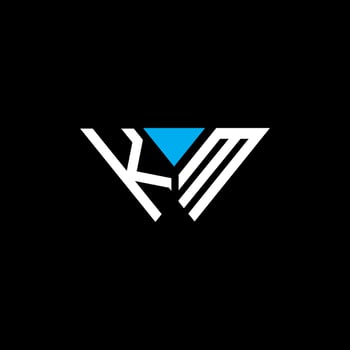 KM letter logo creative design with vector graphic, Abc simple and modern logo design.