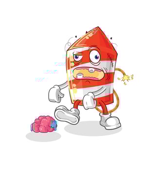 fireworks cartoon character vector