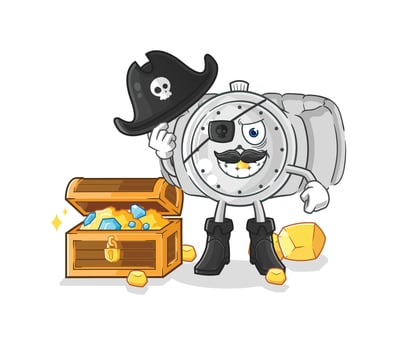 wristwatch cartoon character vector