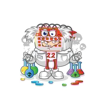 calendar cute cartoon vector