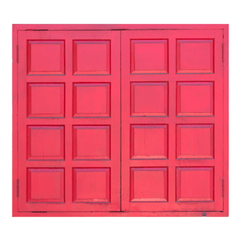 red wooden window isolation png