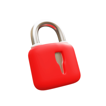 3d locked padlock png