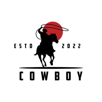 American Cowboy Logo Design vector