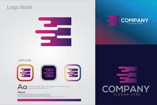 Abstract logo icon design template elements with letter logo vector