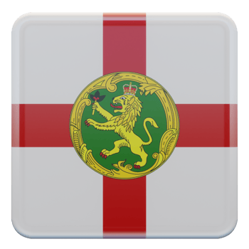 Alderney 3d textured glossy square flag png