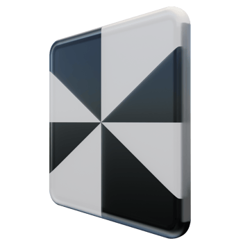 Ceuta Right View 3d textured glossy square flag png