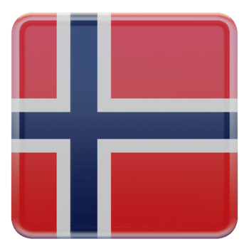 Norway 3d textured glossy square flag png