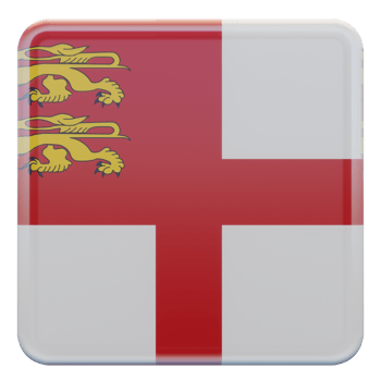 Sark 3d textured glossy square flag png
