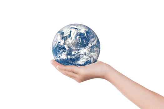 Earth, globe in hand. dicut photos. Elements of this image furnished by NASA png
