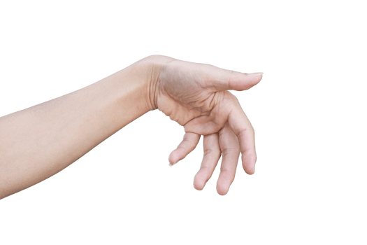 Male hand gestures isolated. png