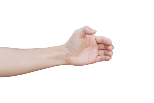 Male hand gestures isolated. png