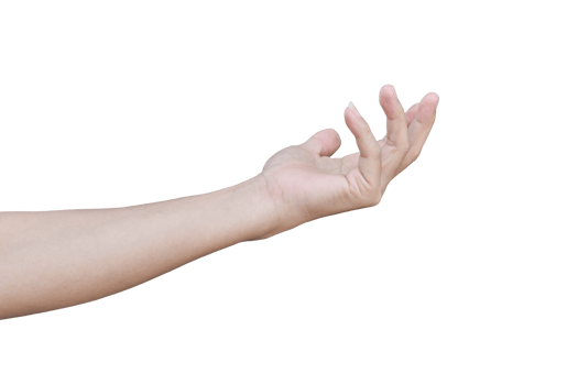 Male hand gestures isolated. png