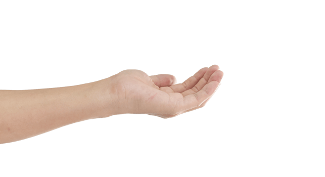 Male hand gestures isolated. png