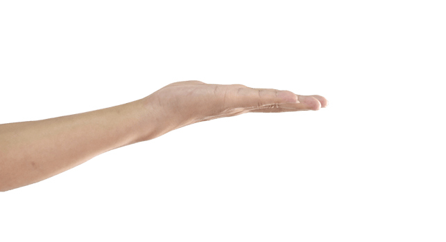 Male hand gestures isolated. png